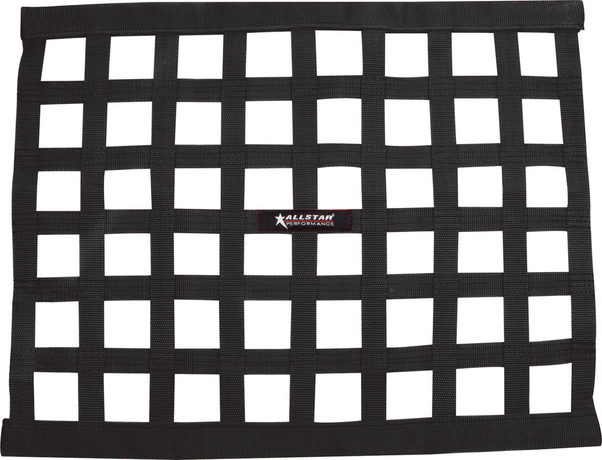 Allstar Performance Window Net Ribbon Style 18in X 24in Black Non-SFI ALL10284