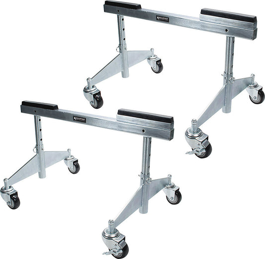 Allstar Performance Chassis Dollies 30 in Wide Natural Pair ALL10625