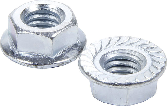 Allstar Performance Serrated Flange Nuts 5/16-18 10pk ALL16041-10
