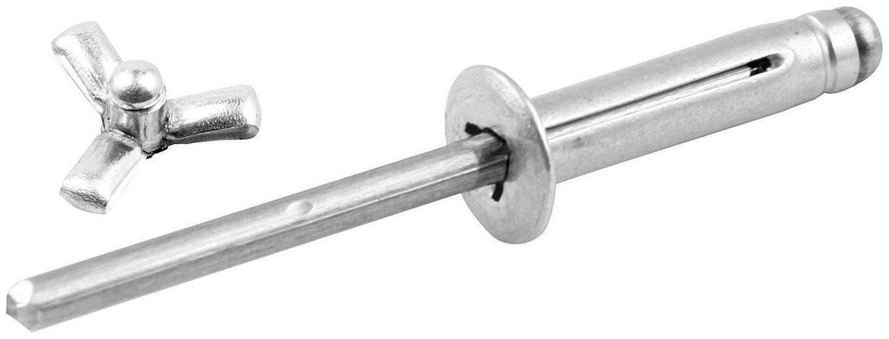Allstar Performance Small Head Rivet 250Pk Silver Flange Type Aluminum Mandrel ALL18184