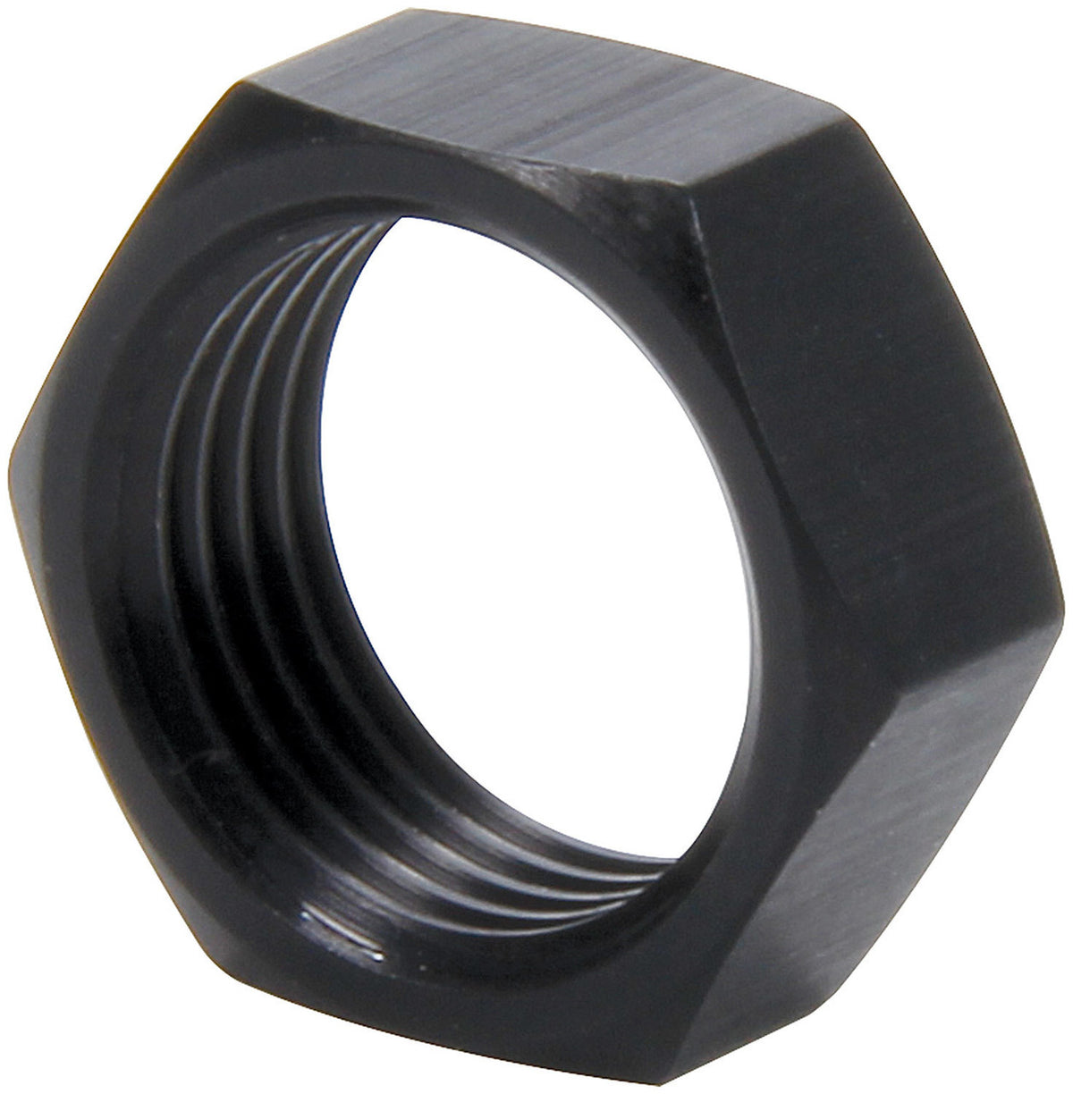 Allstar Performance 10pk 5/8-18 LH Alum Jam Nut Thin OD Black ALL18287-10