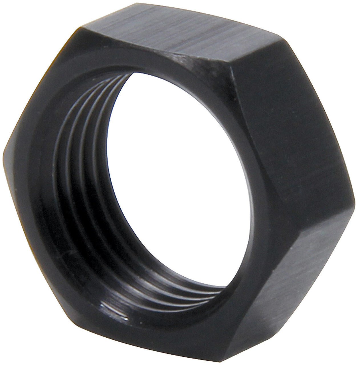Allstar Performance 3/4-16 LH Alum Jam Nuts Thin O.D. Black 50pk ALL18289-50