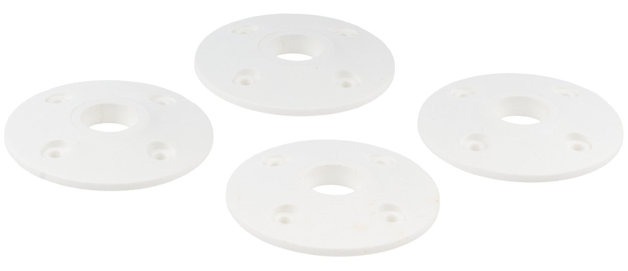 Allstar Performance Scuff Plate Plastic White 4pk ALL18431