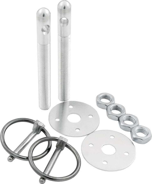 Allstar Performance Aluminum Hood Pin Kit 3/8in Silver ALL18480