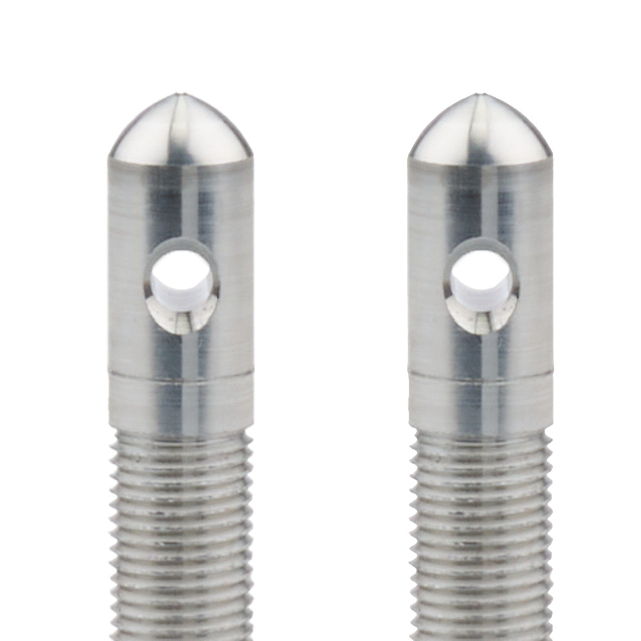 Allstar Performance Aluminum Hood Pins 1/2in with 3/16in Holes Silver ALL18498