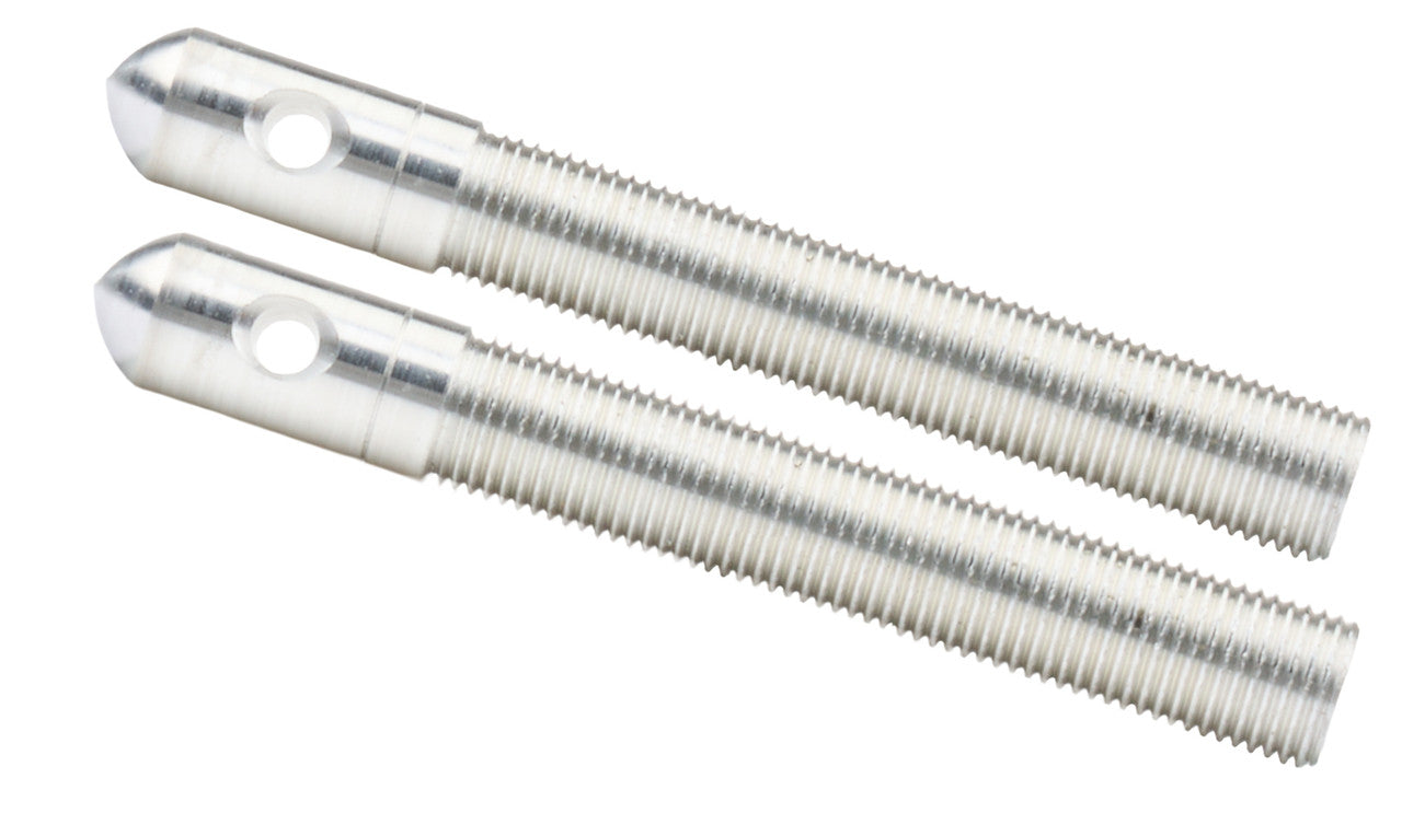 Allstar Performance Aluminum Hood Pins 1/2in with 3/16in Holes Silver ALL18498