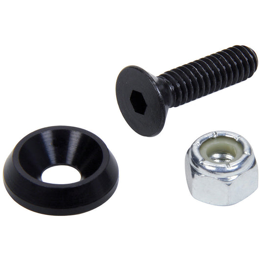 Allstar Performance Countersunk Bolts 1/4in w/ 3/4in Washer Blk 50pk ALL18629-50