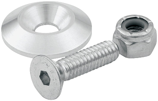 Allstar Performance Countersunk Bolts #10 w/1in Washer 10pk ALL18630