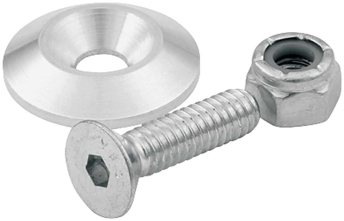 Allstar Performance Countersunk Bolts 1/4in with 1in Washer 10pk ALL18632