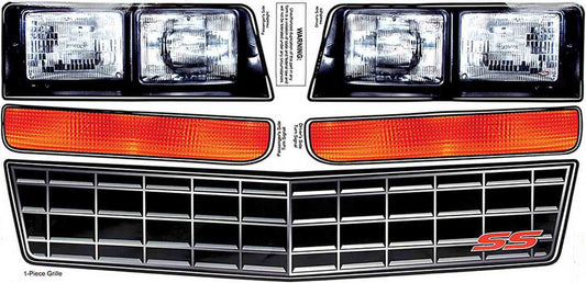 Allstar Performance Monte Carlo SS Nose Decal Kit Stock Grille 1983-88 ALL23014