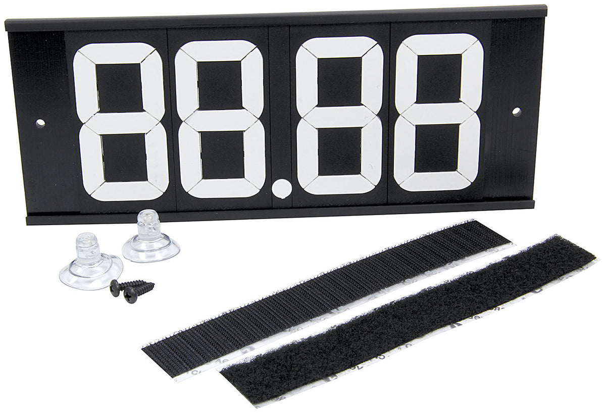 Allstar Performance Dial-In Board 4 Digit with Suction Cups and Velcro ALL23293