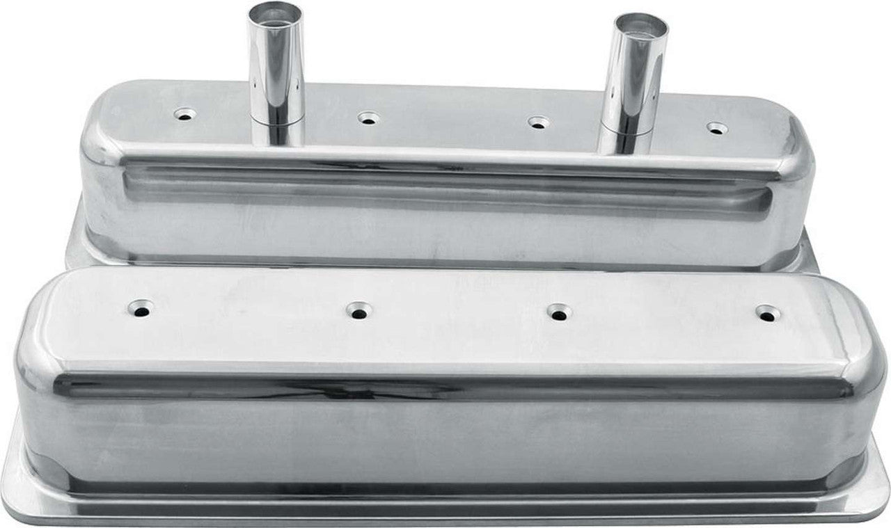 Allstar Performance Valve Covers SBC Aluminum Centerbolt w/Tubes ALL26137