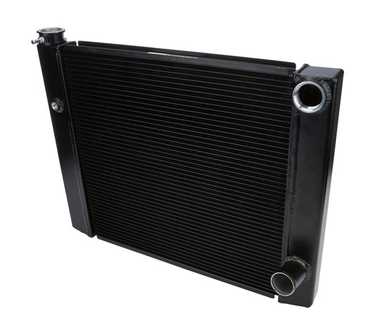 Allstar Performance Dual Pass Radiator 19X24 1 Row Lightweight Black ALL30343