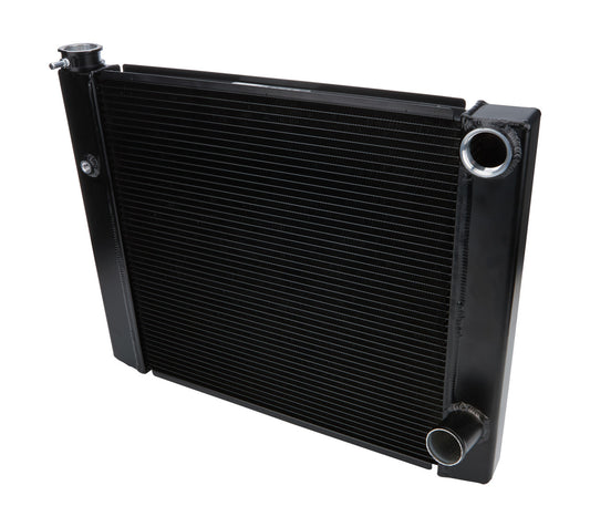 Allstar Performance Dual Pass Radiator 19X31 1 Row Lightweight Black ALL30347