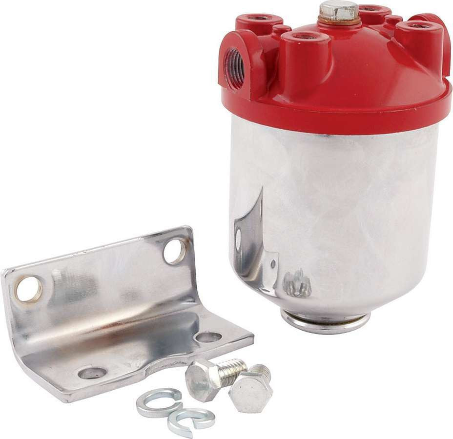 Allstar Performance Fuel Filter Chrome Canister ALL40250