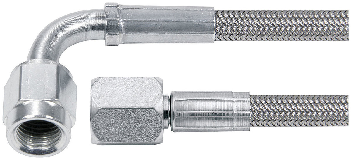 Allstar Performance 48in #4 Line -4 Straight/-4 90 Degree Tube Style ALL46404-48