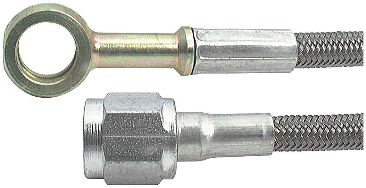 Allstar Performance 24in #4 Line -4 Straight/10mm Banjo ALL46440-24