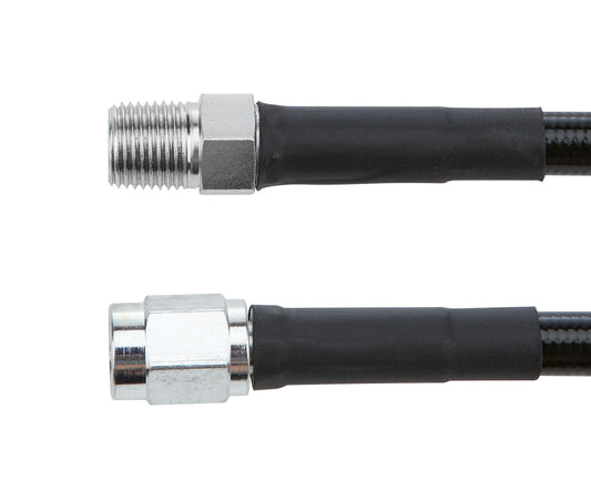 Allstar Performance #3 Coated Braided Line -3 Straight 1/8in NPT Steel Ends 18in ALL48435-18