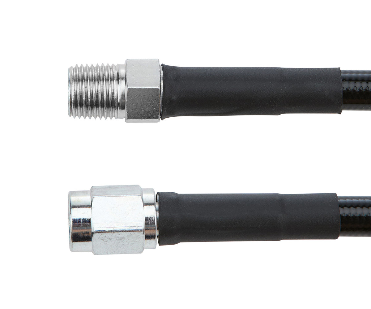 Allstar Performance #3 Coated Braided Line -3 Straight 1/8in NPT Steel Ends 30in ALL48435-30