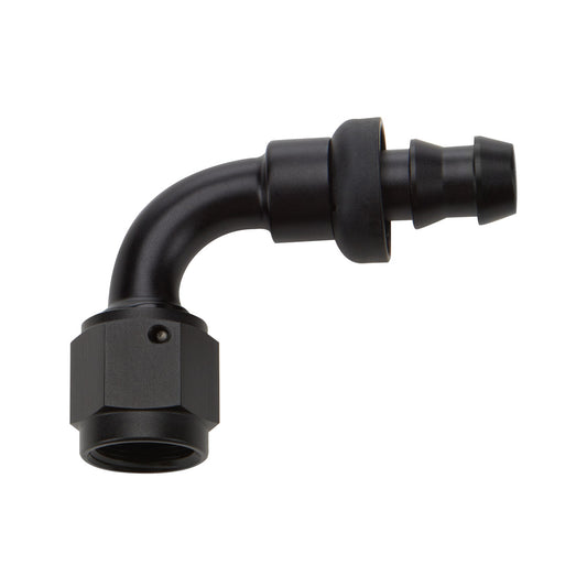 Allstar Performance Pushlock Hose End Black 90 Deg Elbow -12 ALL49455