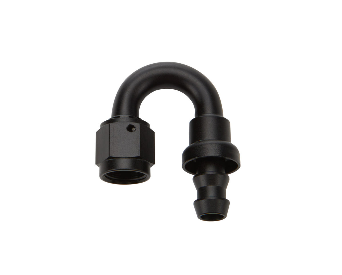 Allstar Performance Pushlock Hose End Black 180 Deg Elbow -6 ALL49482