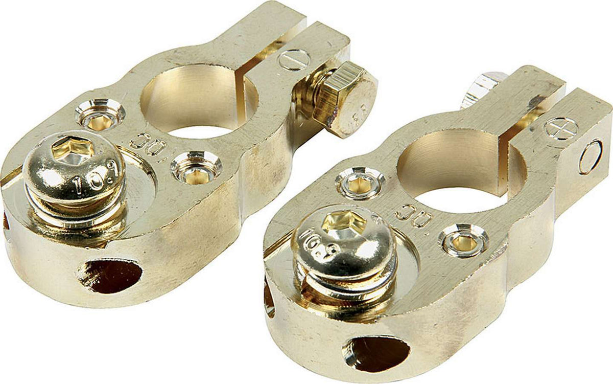 Allstar Performance Gold Top Post Terminal 1pr ALL76120