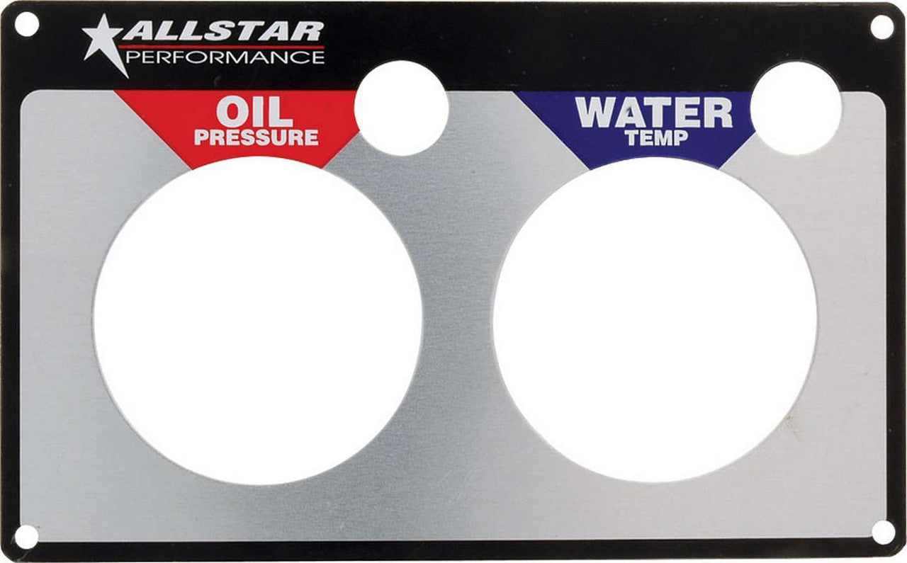 Allstar Performance Replacement 2 Gauge Panel OP/WT ALL80125