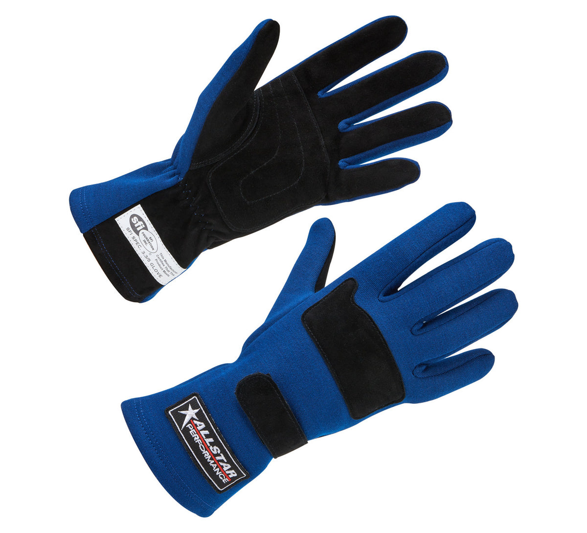 Allstar Performance Racing Gloves SFI 3.3/5 D/L Blue Small ALL915021
