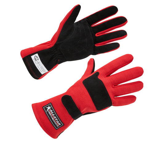 Allstar Performance Racing Gloves SFI 3.3/5 D/L Red Small ALL915071