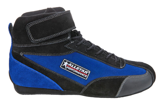Allstar Performance Driving Shoes SFI 3.3/5 Mid-Top Pro Series Black/Blue 7 ALL918222