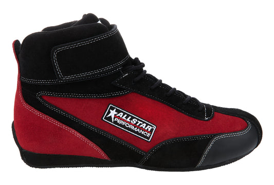 Allstar Performance Driving Shoes SFI 3.3/5 Mid-Top Pro Series Black/Red 12 ALL918732