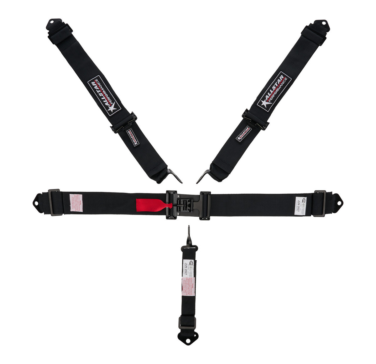 Allstar Performance Harness 5pt 3in Duck Bill L&L 3in Shoulders ALL951131