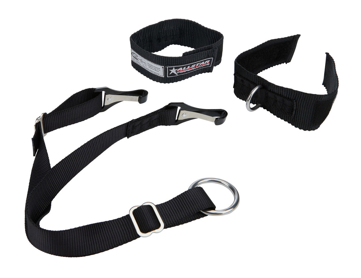 Allstar Performance Arm Restraints SFI H&L Adult Black ALL991312