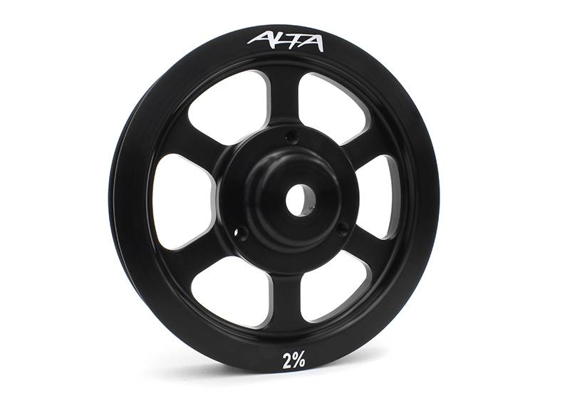 ALTA Performance AMP-ENG-500 Lightweight Crank Pulley, 0% for 2002-2008 MINI Cooper S / John Cooper Works (R52/R53)