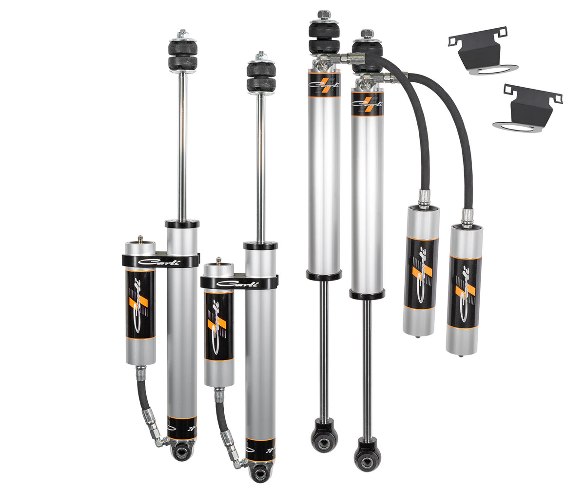 Carli Suspension AS-D3SPKG-CS20RR-F 2.0 in Remote Reservoir Front & Rear Shocks 3.25 in Lift for 2014-2024 Ram 2500 Gas 4x4