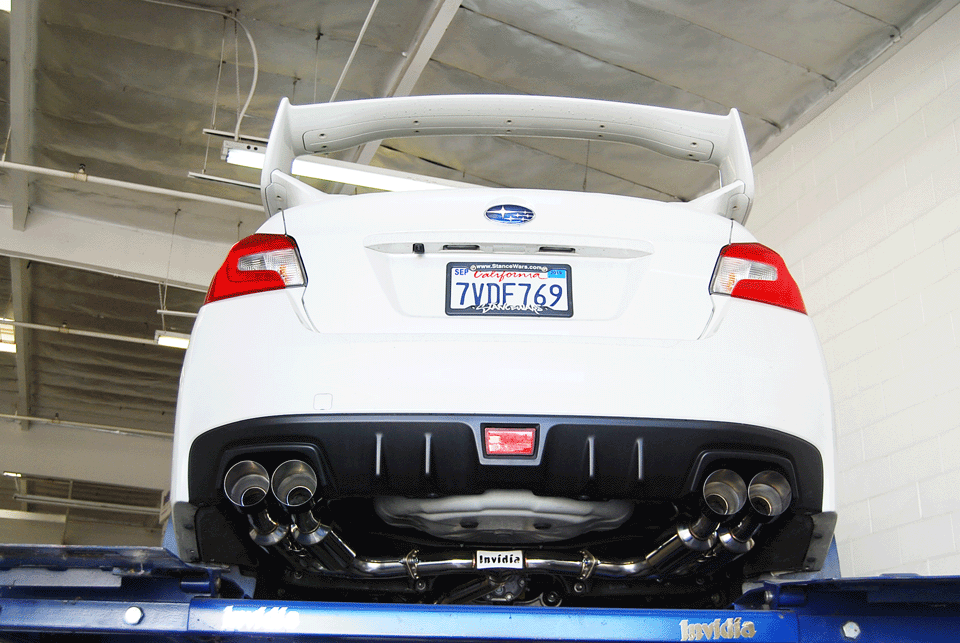 Invidia HS15STIGM4SB 11-21 Subaru WRX/STI Sedan Gemini R400 Single Layer Black tip Cat-back Exhaust