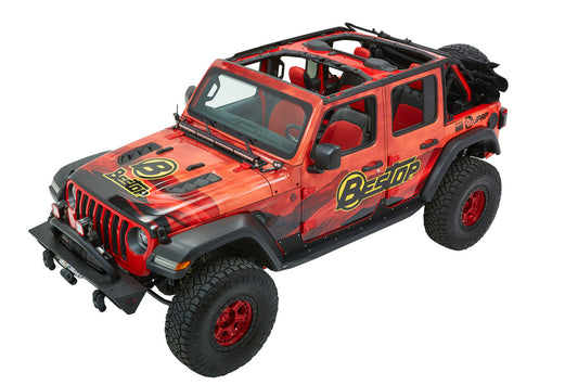 Bestop 18-26 for Jeep Wrangler JL 4-Door Trektop Ultra (Premium Black Twill)