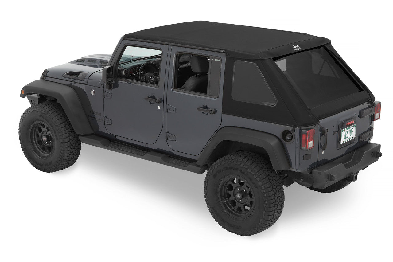 Bestop 07-18 Jeep Wrangler JK 4-Door Jeep Trektop (Black Diamond)