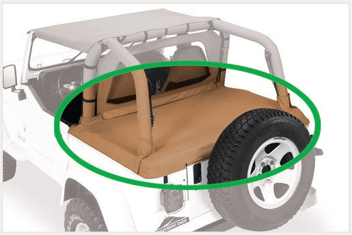 Bestop 87-91 Wrangler YJ Cargo Cover (Black Denim)