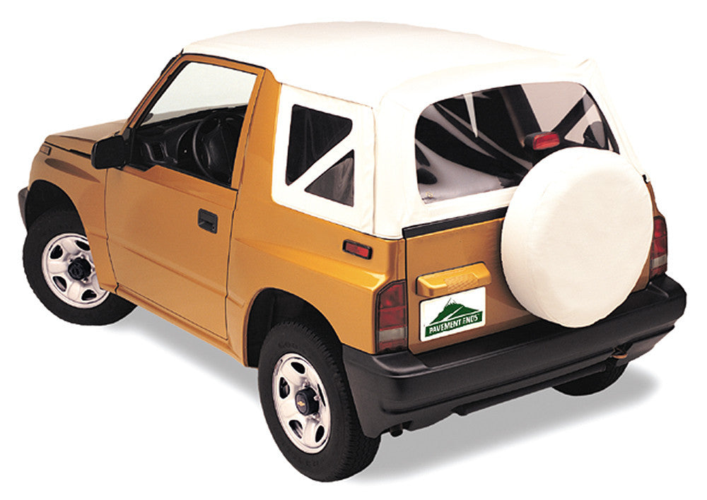 Bestop 95-98 Tracker/Sidekick Replay OEM Replacement Top (White Denim Clear Windows)