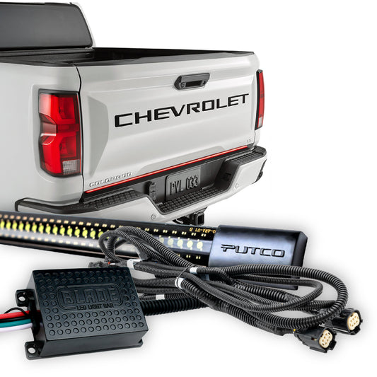 Putco for 2023-2024 Chevrolet Colorado 48In Direct Fit Red Blade Kit Tailgate Bars