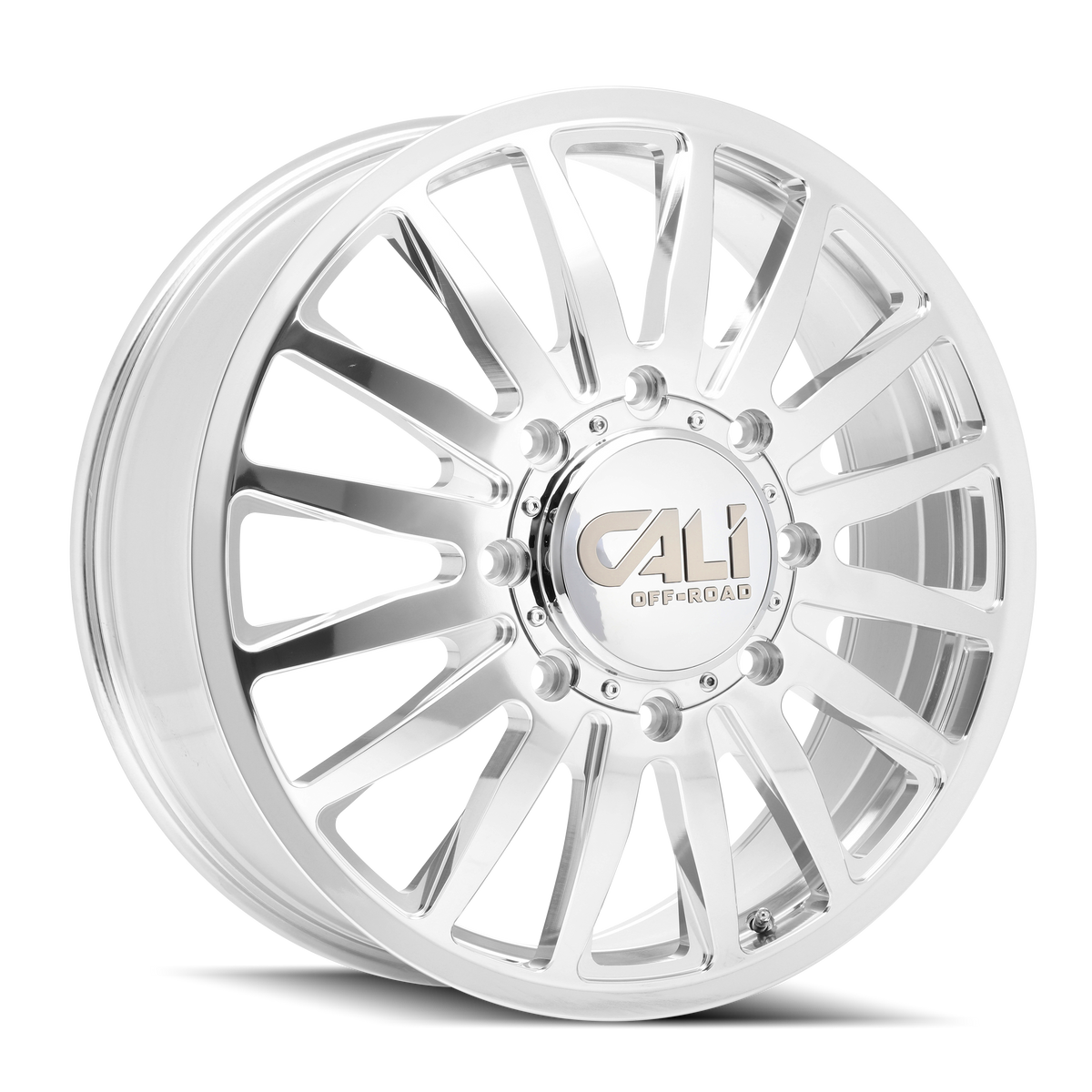Cali Off-Road Summit Dually Front 20x8.25 8x200 115mm Polished Wheel 9110D-2877PMF115