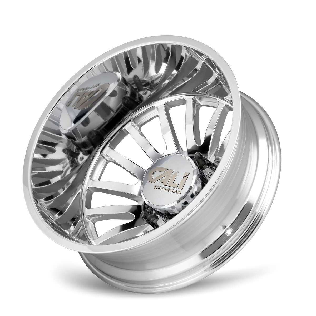 Cali Off-Road Summit Dually Rear 22x8.25 8x165.1 -192mm Polished Wheel 9110D-22881PMR192
