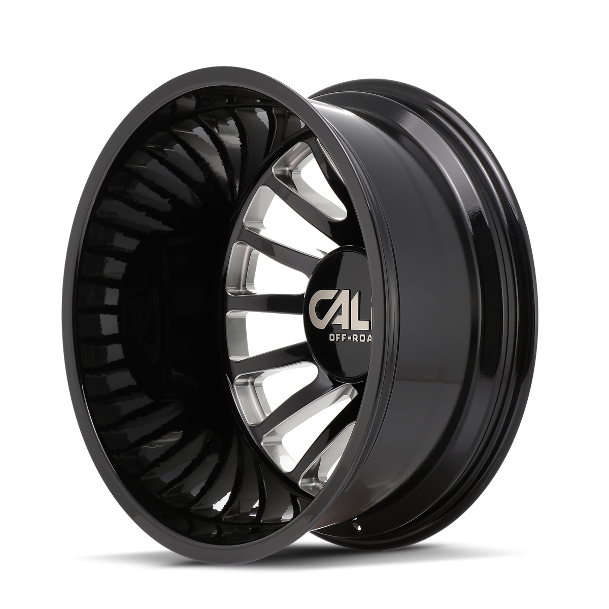 Cali Off-Road Summit Dually Rear 20x8.25 8x165.1 -192mm Gloss Black Milled Wheel 9110D-2881BMR192