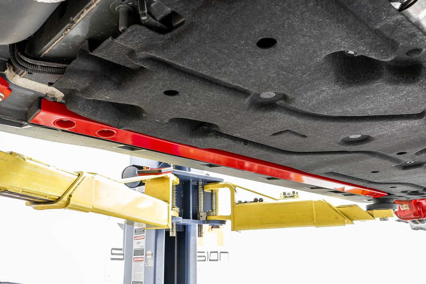BMR Suspension 24-25 Ford Mustang Chassis Jacking Rails - Red