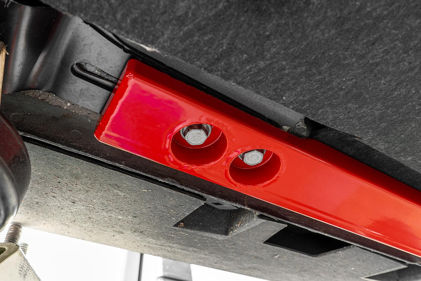 BMR Suspension 24-25 Ford Mustang Chassis Jacking Rails - Red