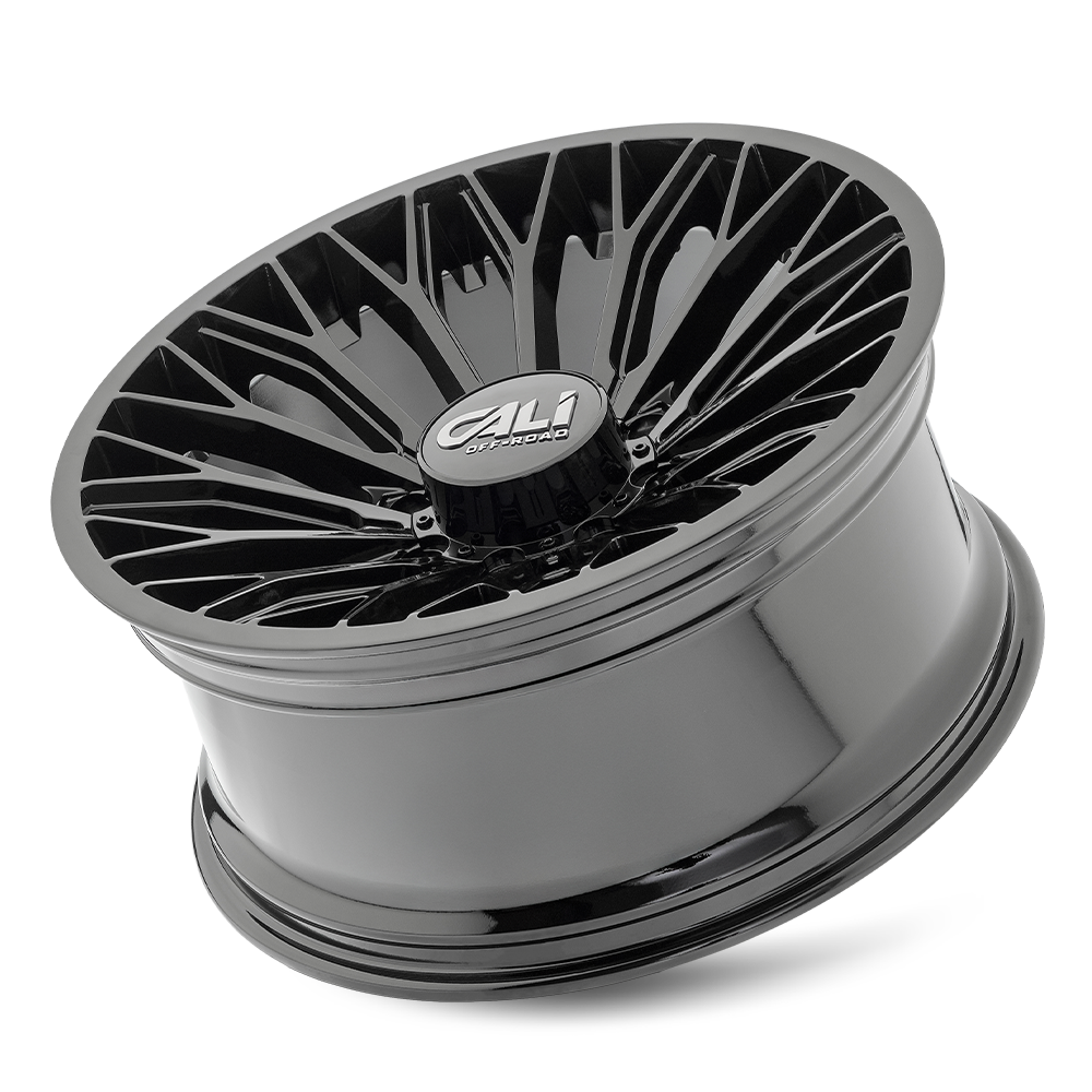 Cali Off-Road Evoke 9119 24x12 8x180 -25mm Gloss Black Wheel 9119-24278GB-25
