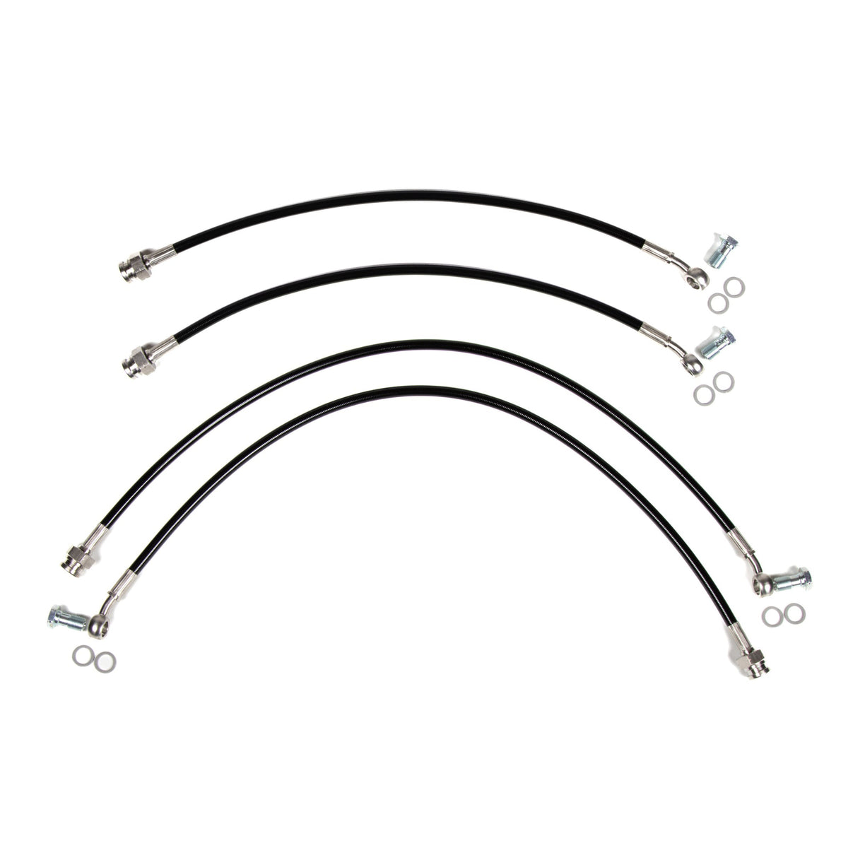 Chase Bays CB-CC-FWEXT Extended Front & Rear Caliper Brake Lines for 1997-2004 Chevrolet Corvette C5