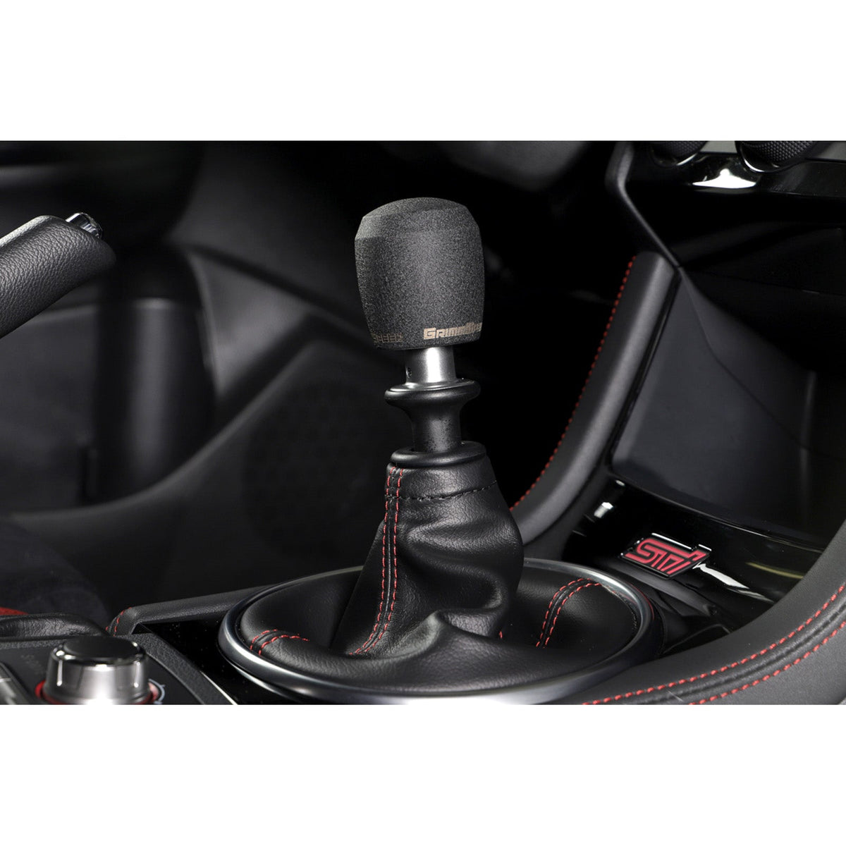 GrimmSpeed GRM380002 Stubby Shift Knob Stainless Steel Black - M12x1.25