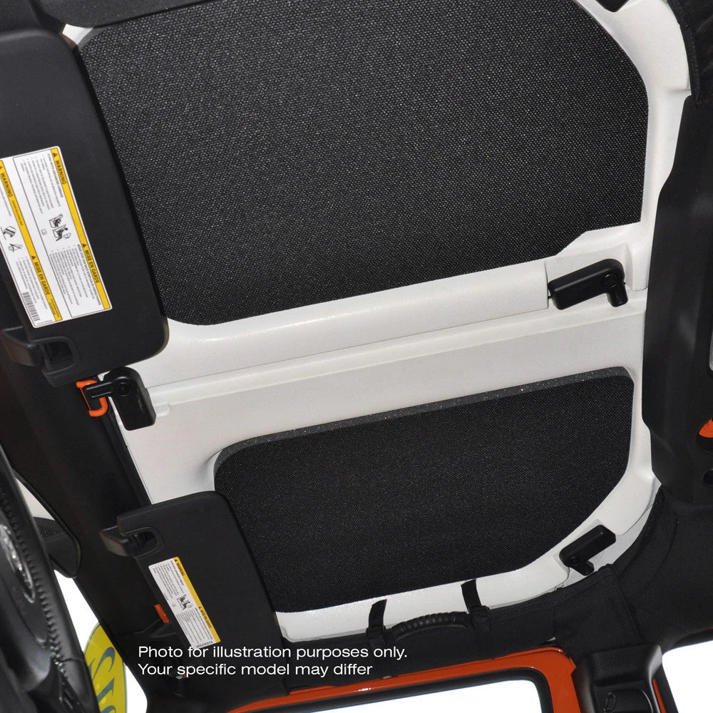 DEI for 2018-2023 Jeep Wrangler JL 2-Door Boom Mat Complete Headliner Kit - 7 Piece - Black